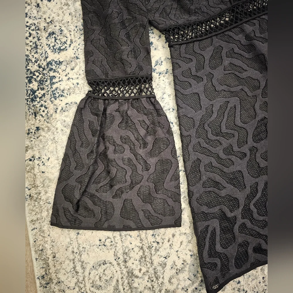 ZAC Zac Posen Zanya Long Sleeve Jacquard Cocktail Dress - Picture 3 of 9